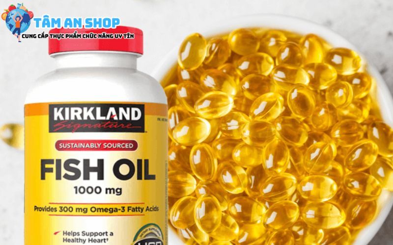 Viên uống Kirkland omega 3 fish oil 1000mg cho bà bầu

