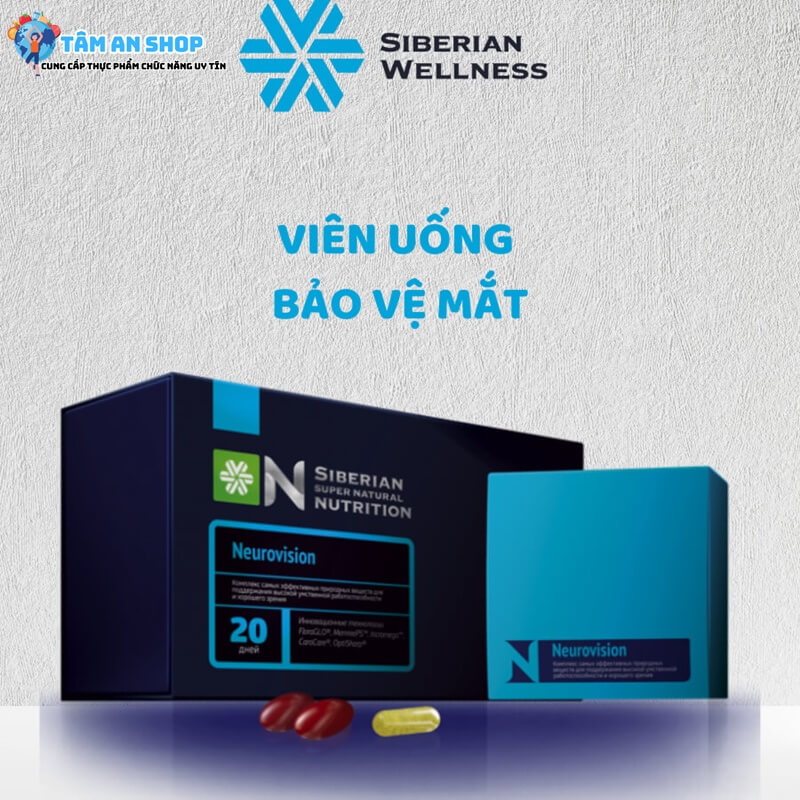 Viên uống bảo vệ mắt Hướng dẫn sử dụng Nutrition Neurovision Siberian