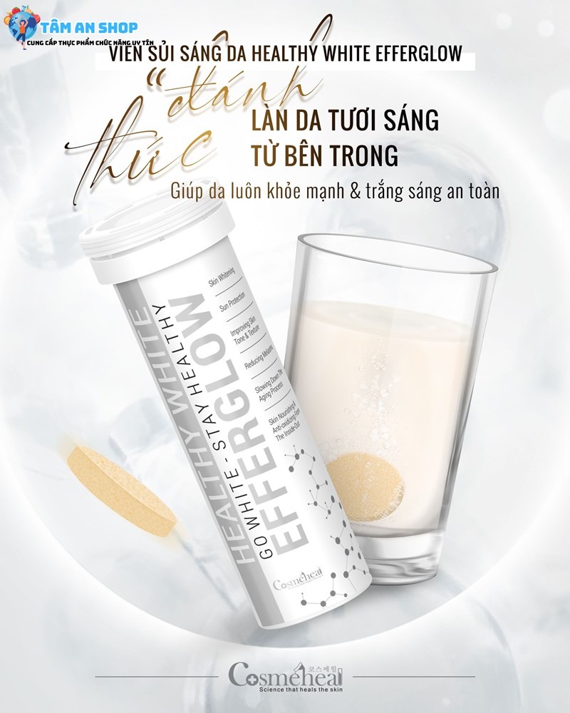 Công dụng làm sáng da của Efferglow Healthy White 