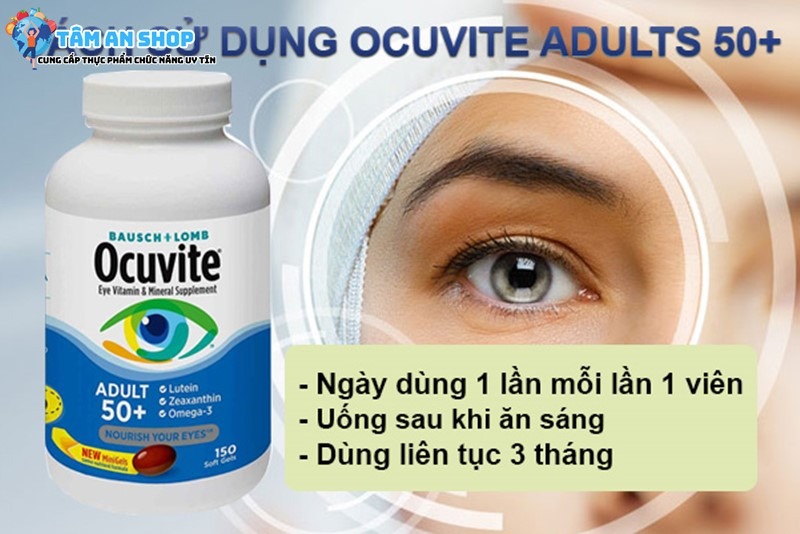 Hướng dẫn sử dụng Ocuvite Adult 50+ 