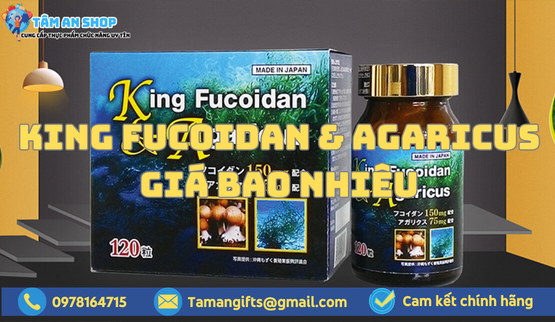 King Fucoidan & Agaricus giá bao nhiêu