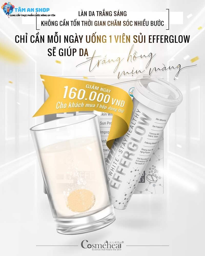 Sử dụng Efferglow Healthy White mỗi ngày